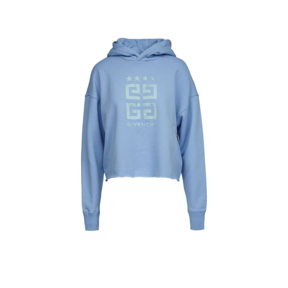 Givenchy Blue Cotton Women's Hoodie